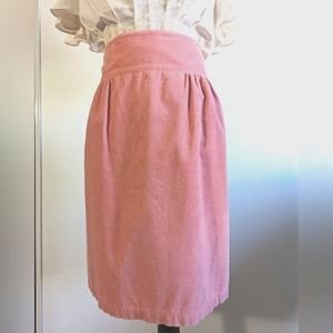 Vintage Agnes B. fine-wale wake corduroy midi-skirt in rise - Size 40
